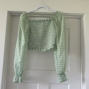 Gingham blouse